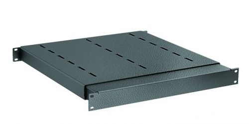 DKC Полка 1U регулируемая по глубине 500-700мм для напольных 19" IT-корпусов ДКС серии CQE, RAL9005