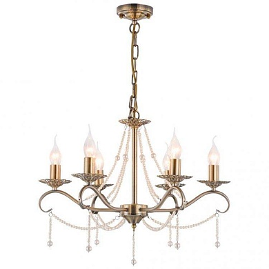 VELANTE 374-503-06 Люстра подвесная Бронзовый, Белый E14 6*60W