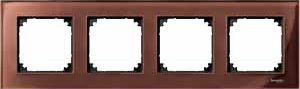 Купить SE Merten SM M-Elegance Стекло Махагон Рамка 4-ая MTN4040-3215