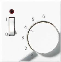 JUNG A 500 Алюминий Накладка термостата комнатного с выключателем(мех TR231U,TR241U) ATR231PLAL