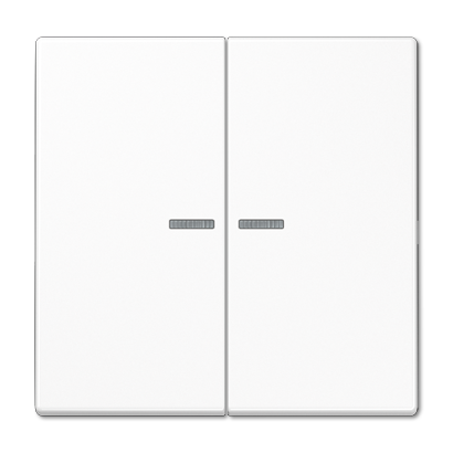 JUNG Клавиша для KNX кнопки, 2 группы, с окошком и символами"стрелки" дюропласт белый LS102KO5WW