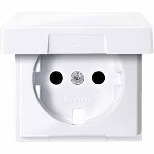 Купить SE Merten SM Бел Актив Центральная плата с крышкой для механизма розетки Schuko (MTN2340-0325)