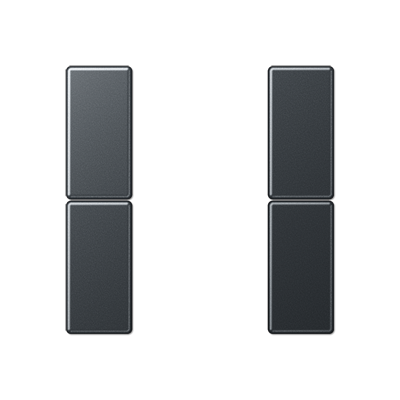 JUNG Антрацит Матовый Комплект накладок 2гр A502TSAANM