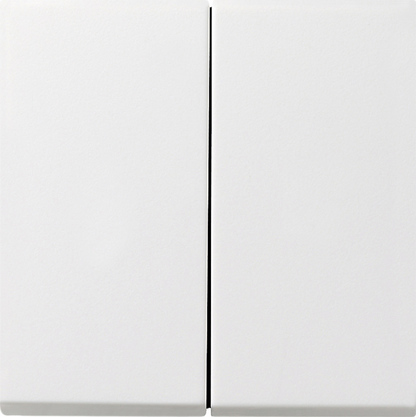 Gira F100 Бел глянц Выключатель 2-клавишный c 4 выходами 0128112