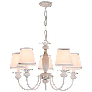VELANTE 313-003-05 Люстра подвесная Белый/Бежевый E14 5*40W