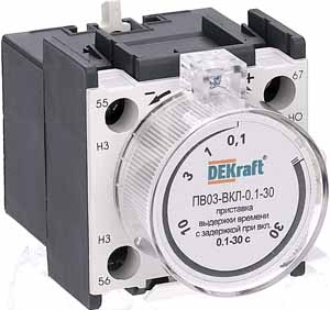 Купить Dekraft Приставка выд. врем. с задерж. при вкл. 0.1-30сек. 1з+1р ПВ-03