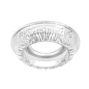 Gauss Светильник Glass Gu5.3 1/40 кристалл/хром CR052