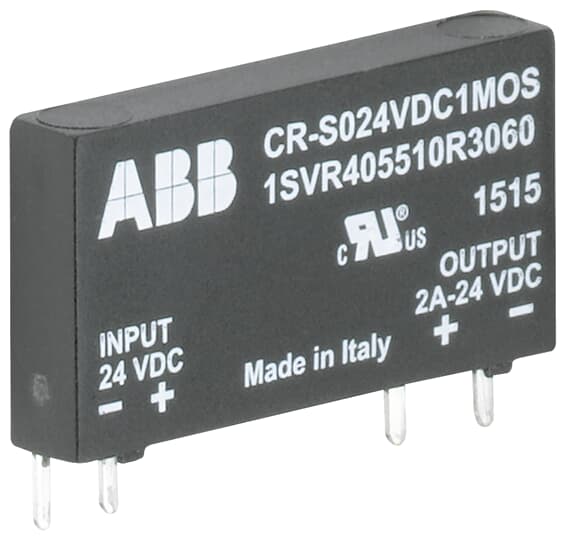 ABB Оптопара втычная CR-S024VDC1MOS (вход: 24В DC, выход: 2A 24В DC) для реле серии CR-S 1SVR405510R3060