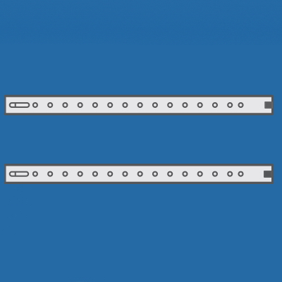 DKC Направляющие, для горизонтальных разделителей, Г=295мм, 1 упаковка - 2шт.