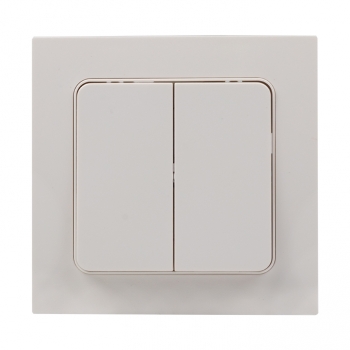 EKF PROxima Стокгольм Белый Выключатель 2-кл, 10А