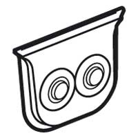 Купить Legrand Plexo Серый Сальник,2 ввода диаметром до 16мм 069599