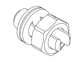 OSTEC Заземляющая шпилька М10 (комплект), латунь