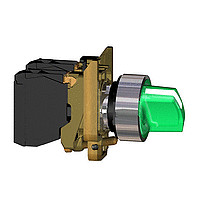 Купить SE XB4 Переключатель с подсветкой, 3 положения, с фиксацией XB4BK133M5