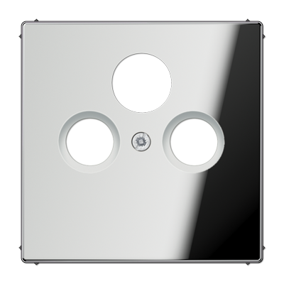 JUNG LS 990 Блестящий хром Накладка TV-FM-SAT розетки GCR2990SAT