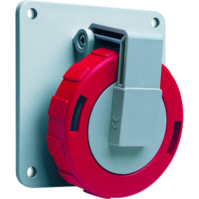 ABB Розетка на панель угловая 32А, 3P+N+E, 380V, IP67 2CMA166982R1000