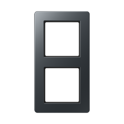 JUNG A Flow Матовый антрацит Рамка 2-ая для вертикальной и горизонтальной установки AF582BFANM