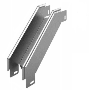 OSTEC Угловой соединитель внешний к лотку УЛ 500х65, толщ. 1,2 мм, Сендзимир цинк УСВР90-500х65-1,2-СЦ