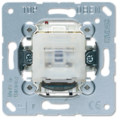 JUNG Мех Переключатель 1-клавишный возвратно-нажимной возм контрольной подсветки 506KOTU