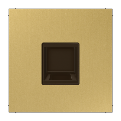 JUNG Плата (фиксация защёлкиванием) для одного модуля металл латунь Classic ME1969-15WEC