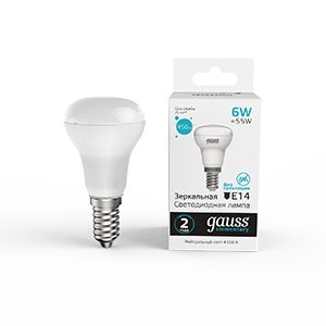 Gauss Лампа Elementary R50 6W 450lm 4100K Е14 LED 1/10/50 63126