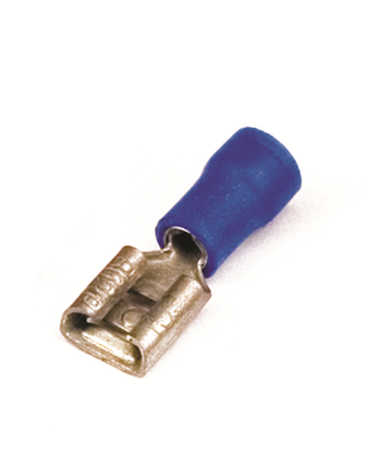 DKC Наконечник плоский с изолир.фланцем (розетка) 1,5-2,5 кв.мм 6,3х0,8 мм (РПИ-М)