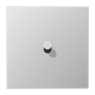 JUNG LS1912 Алюминий Центральная плата, 1 пост, 1 тумблер, конус; метал. исполнение AL12-0K0