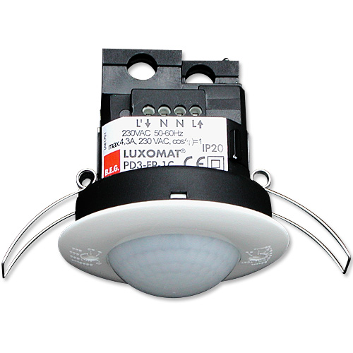 BEG Белый Датчик движения потолочный 360°, диаметр действия 10м IP20 92197