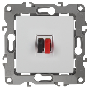 ЭРА 12-3111-01 Белый Розетка аудио, IP20, 12