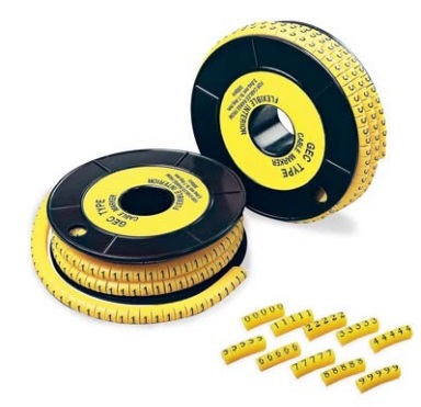 Hyperline EC-2-3 Маркер для кабеля д.7.4мм, цифра 3 18055