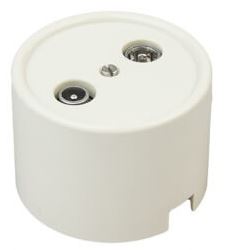 BIRONI Лизетта Пластик Cлоновая кость Розетка R/TV-Sat проходная B1-304-211