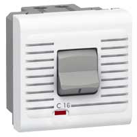 Legrand Mosaic Белый Автоматический выключатель термомагнитный, П+Н, 230В 16A 2 мод 077522