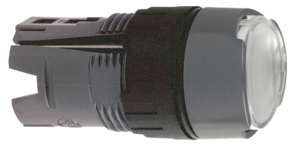 SE Головка кнопки круглая с подсветкой белая ZB6AW1