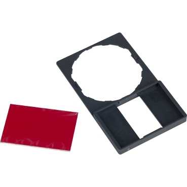 Купить SE Держатель (30х50) для маркировка(18х27) чёрн/красн фон для кнопок и переключателей XB4, ХВ6 ZBY6101