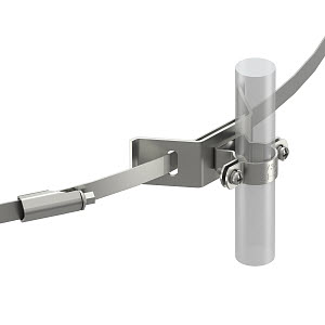 Купить OBO Bettermann Держатель изолированного токоотвода, с хомутным креплением 5408052