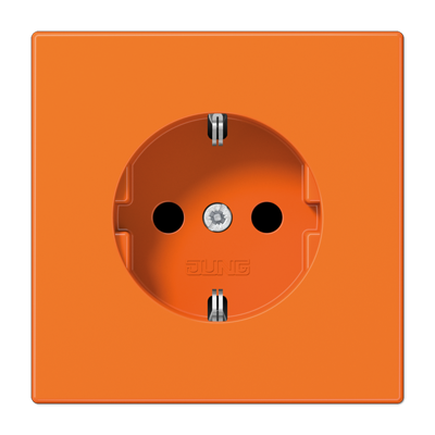 JUNG Штепсельная розетка SCHUKO 16A, 250V~, оранжевый LS1521BFO