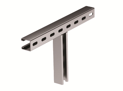 DKC T-образное крепление к вертикальной двутавровой балке, 200 мм, горячеоцинкованное