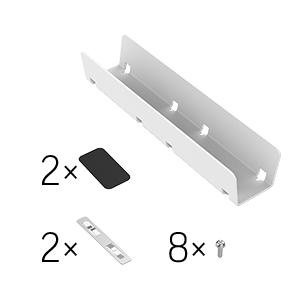 Varton Комплект Х-ЛАЙН RAL9003 белый муар соединение в линию V4-R0-10.0006.XL0-0005