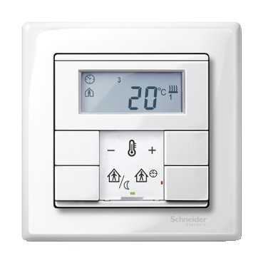 Купить SE Merten KNX Бел Терморегулятор с дисплеем MTN6241-0319