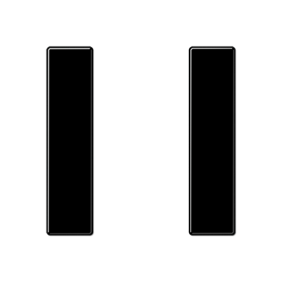 JUNG комплект накладок 1гр черный A501TSASW