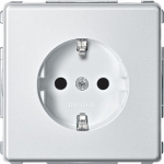 Купить SE Merten Aquadesign Полярно-Бел Розетка Schuko с защитными шторками MTN2300-7219