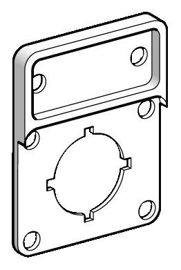 Купить SE Vario Держатель маркировки без табличек для надписей 45х45мм KZ14