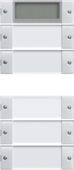 Gira S-55 Бел глянц / прозрачн. Комплект клавиш, 5 шт. Plus 214503