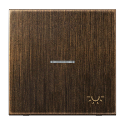 JUNG клавиша  с линзой, латунь Antik ME2990KO5LAT