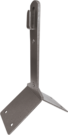 EZETEK Держатель проводника круглого 6-10 мм для конька, высота 110 мм, оцинк. 91107