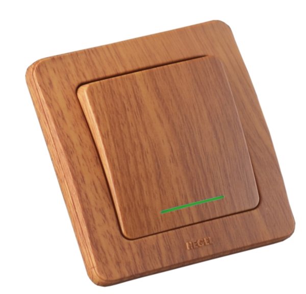 Hegel Мастер внутр Дуб ВС16-312-05 Выключатель 1-клавишный, с индикацией