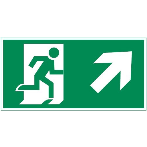 Varton пиктограмма "ФИГУРА / СТРЕЛКА ВПРАВО ВВЕРХ" 400х200мм для аварийно-эвакуационного светильника Vault V5-EM03-60.013.023