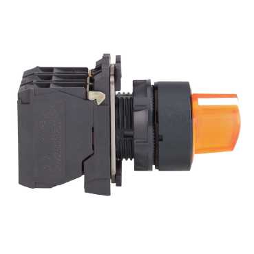 Купить SE XB5 Переключатель 22мм. с фиксацией желтый с подсветкой 230-240В XB5AK125M5