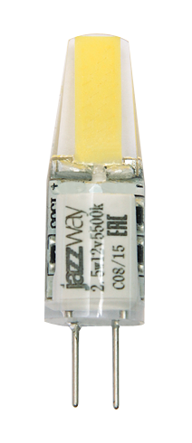 Jazzway Лампа светодиодная (LED) капсульная d10мм G4 2.5Вт 12В холодная дневного света 5500К .2855770