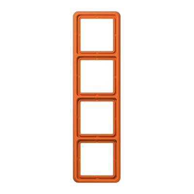 JUNG CD Оранжевая Рамка 4-ая ударопрочная CD584WUO