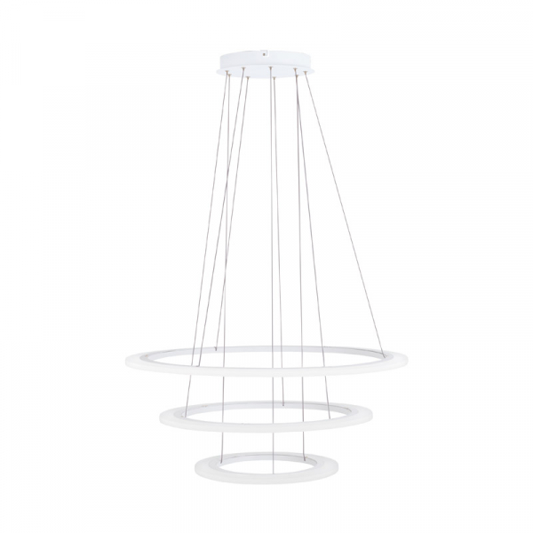 Eglo Подвес LED PENAFORTE с димм., 91,5W(LED), Ø800, H1500, алюминий, белый/акрил, белый 39274